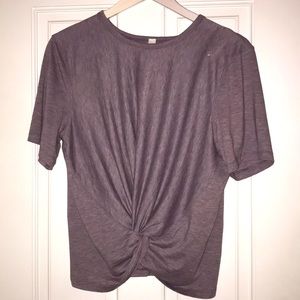 Purple Lululemon Crop Top